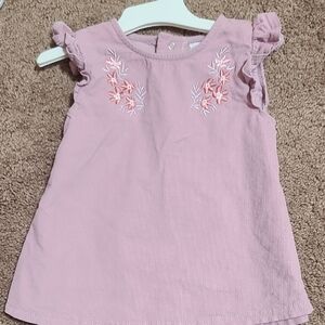 Rene Rofe Pink Sleeveless Embroidered Floral Dress